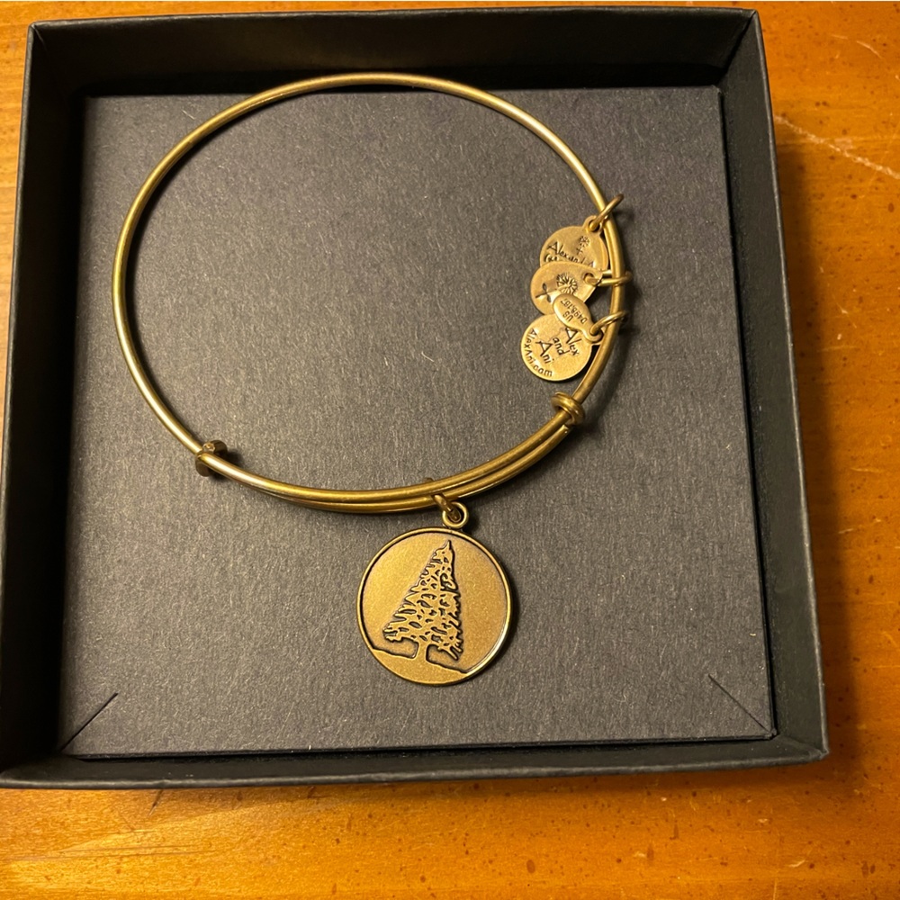 Alex and Ani Fir tree bracelet